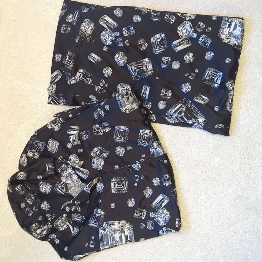 Soma Satin Diamond Jewel Pajama Set S